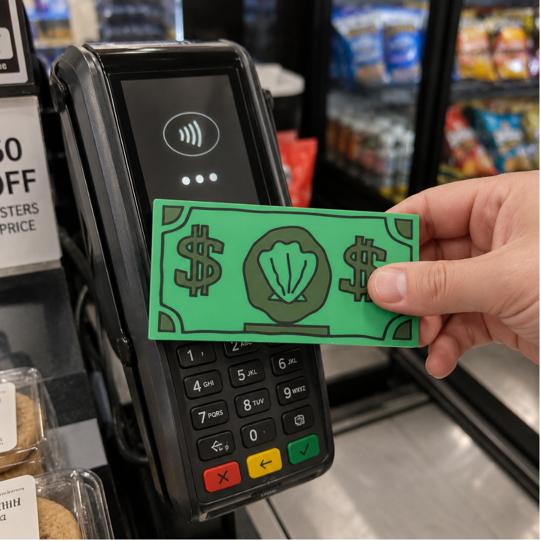 Tap to pay at any contactless terminal